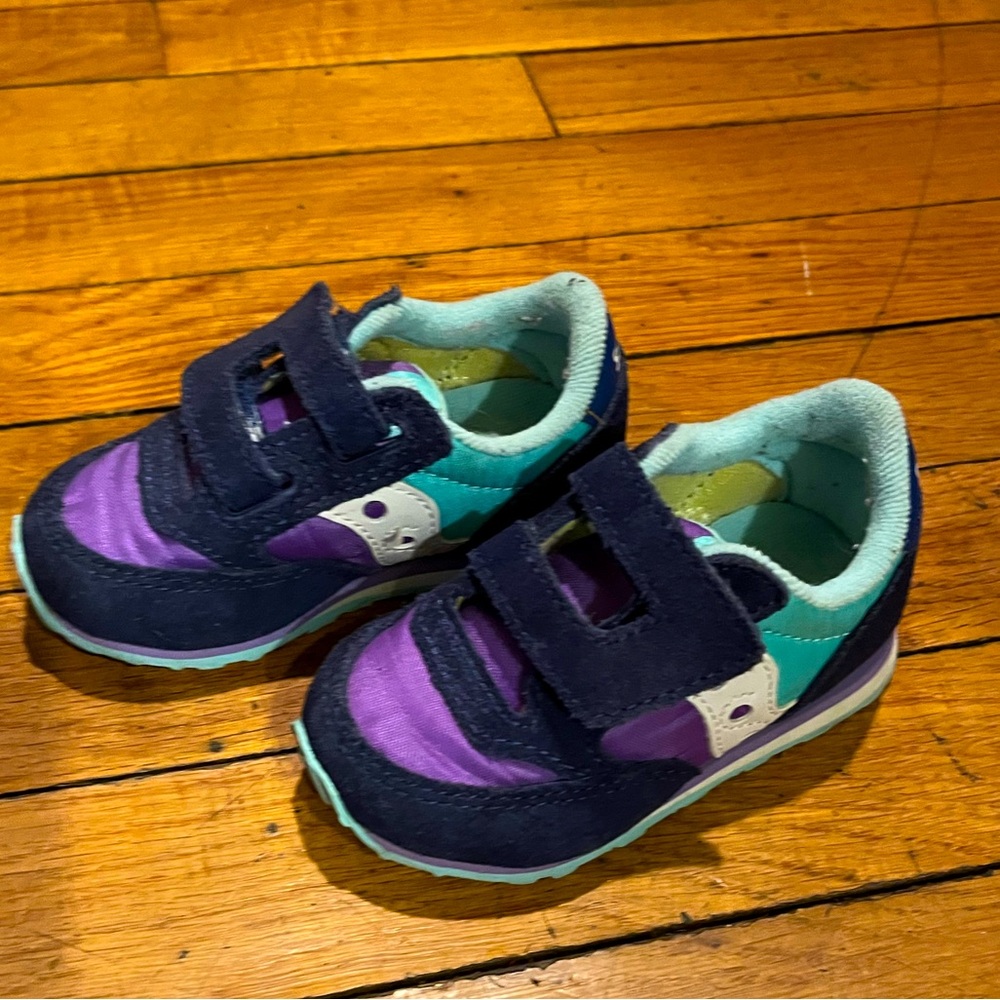 Saucony Kids' Purple and Teal Shoes